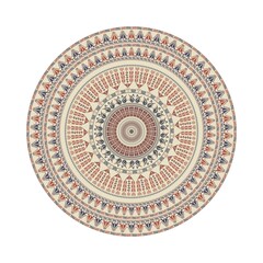 Circular pattern in traditional Palestinian style, vector design element