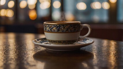 Obraz premium cup of coffee on the table