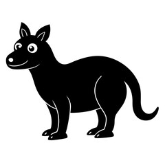 funny Animal silhouette vector illustration
