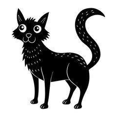 funny Animal silhouette vector illustration