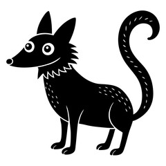 Fototapeta premium funny Animal silhouette vector illustration