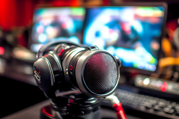 Gaming-Kopfhörer mit hochwertigem Mikrofon – Perfekt für Streamer und eSports  
