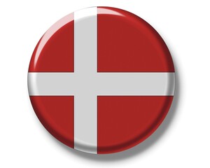 Button Flag Denmark  