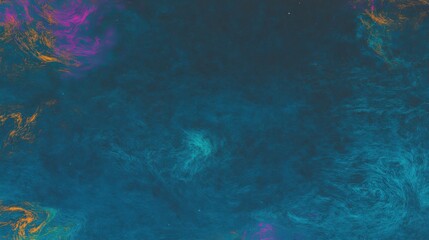 Abstract Swirling Nebula of Cosmic Hues
