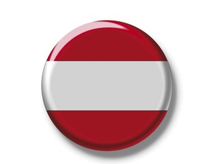 Button badge, flag of Austria
