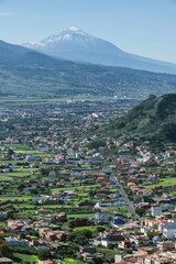 San Cristobal de La Laguna with Teide volcano, Tenerife, Canary Islands, Spain, Europe