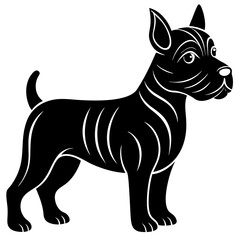 waggle scorp silhouette vector illustration 