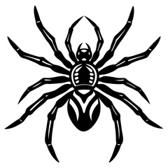 jibberspider silhouette vector illustration 