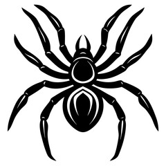 jibber spider silhouette vector illustration 