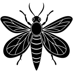 quirklefly silhouette vector illustration 
