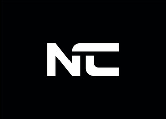 NC logo design vector template design for brand
