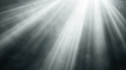 Glowing Light Effects: Set of white glowing lights effects isolated on transparent background, sun flash with rays and spotlight, star burst with sparkles,