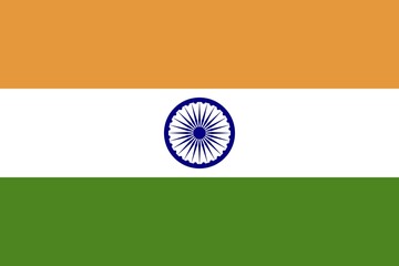 Flag of India, Vector illustration