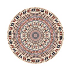 Circular pattern in traditional Palestinian style, vector design element