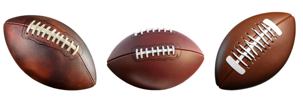 American football isolated on transparent background - Powered by Adobe