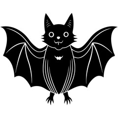bat silhouette vector illustration