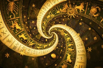 Astrology and alchemy sign background illustration, black