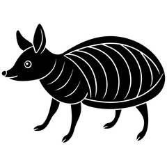 vector illustration of cartoon rat