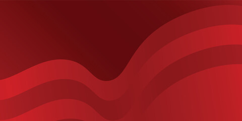 Modern wave red abstract background with dynamic shapes composition design simple