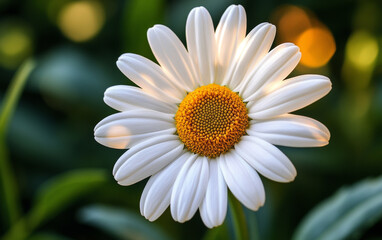 Fototapeta premium A cluster of blooming pink chrysanthemums on a background of soft green tones. The petals of the chrysanthemum are stacked in layers, with a yellow stamen in the center, which looks particularly brigh