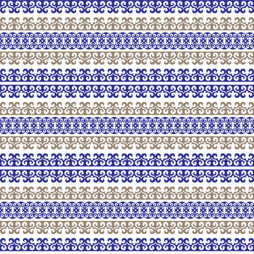 Ethnic turkic seamless pattern. Ethnic pattern Turk, Kyrgyz, Kazakhs, Uzbek, Mongols. Print with ethnic, folk, traditional motifs. For wallpaper, fabrics, gift wrapping, home textile, Paper. Vector