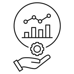 Sales Management icon on white background