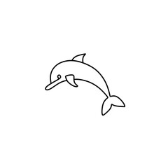 Obraz premium Dolphin Vector Icon