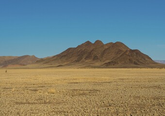 Mountain ridge in Kulala Wilderness Reserve on the edge of the Namib Desert, Hardap Region,...