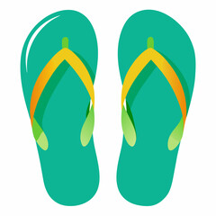  Flip Flop vector icon on white background.