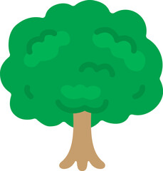 木のアイコンのイラスト