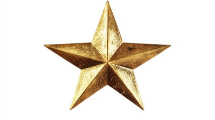 Fototapeta premium Gold Star Light Sparkle: Gold star light sparkle isolated on transparent background,