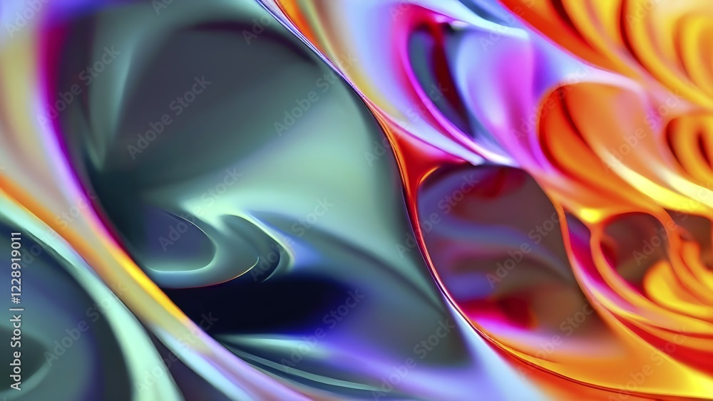 Aufkleber ai generated sequence of photos transitioning through a range of digital distortions symbolizing the