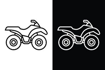 Obraz premium Sleek Quad Bike Icon. Clean and Professional Design Concepts