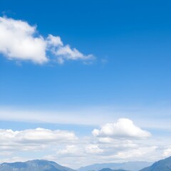 mountains and clouds