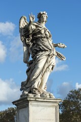 Angel with nails, by Girolamo Lucenti, angel statues with symbols of the Passion by Bernini, Ponte...