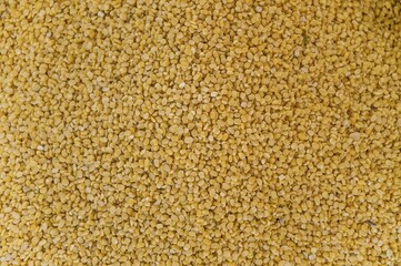 Yellow lentils at a market, Chinnamanur, Tamil Nadu, India, Asia