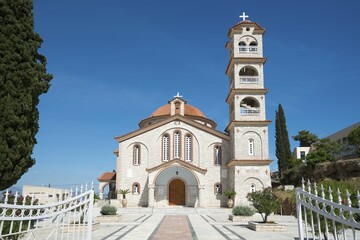 Obraz premium Church of the Assumption, Kiveri, Argolis, Peloponnese, Greece, Europe