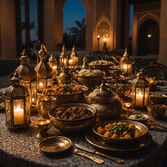 Leonardo_Kino_XL_An_opulent_iftar_feast_with_a_variety_of_Midd_0 
