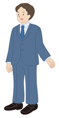 スーツの男性のベクターイラスト
