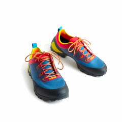 Adventure Ready: Climbing Shoes Isolated on a Clean White Background"