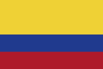 Flag of Colombia, Vector illustration