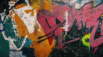 Fototapeta premium Grungy Graffiti Spray Paint: Abstract grungy graffiti black spray paint brush.