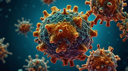 Structure of Smallpox Virus (Variola Virus) Under Microscope