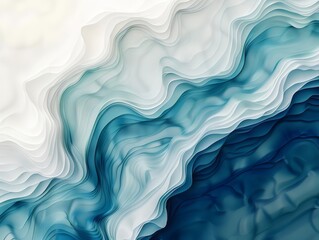 Obraz premium A modern and professional abstract background with a gradient effect, transitioning between white and blue tones, emphasizing clarity and brightness