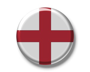 Fototapeta premium Button, flag of England