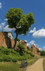 City wall and castle gate, Tangermünde, Saxony Anhalt, Germany, Europe