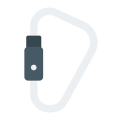 Carabiner flat icon
