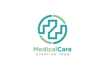 Creative Medical Concept Logo Design Template