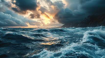 storm over the ocean