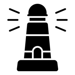 Lighthouse glyph icon